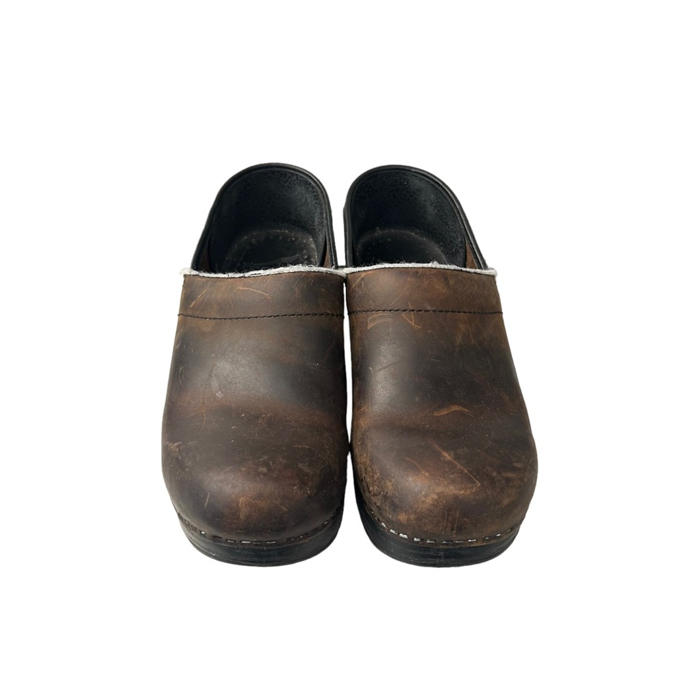 DANSKO Women’s Professional Clog Brown Leather Size 38 - Picture 4 of 14